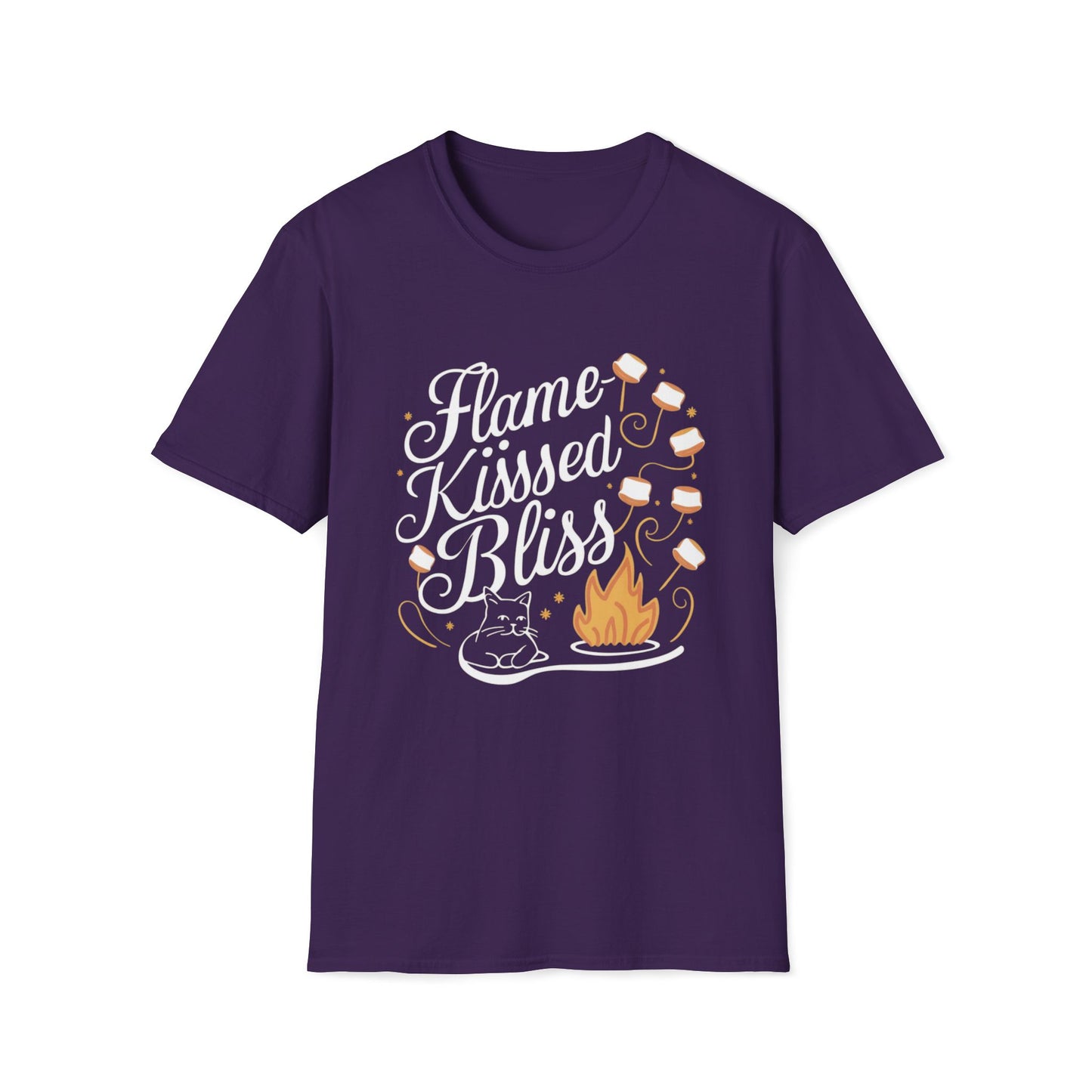 Flame Kiss Bliss Cotton Men Tshirt