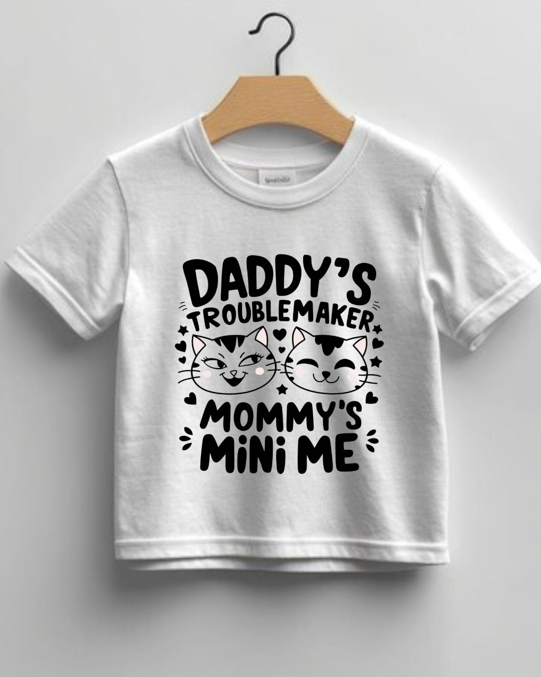 Daddy Little Troublemaker Infant Cotton T-Shirt