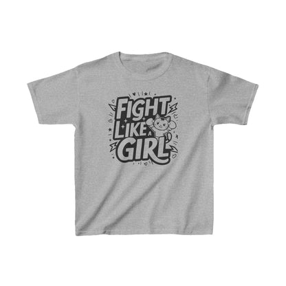 Fight Like Girl Heavy Cotton Kids T-Shirt