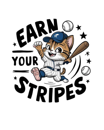 Earn Your Stripe Baseball Cotton T-Shirt