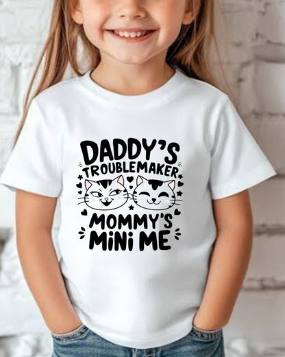 Daddy Little Troublemaker Infant Cotton T-Shirt