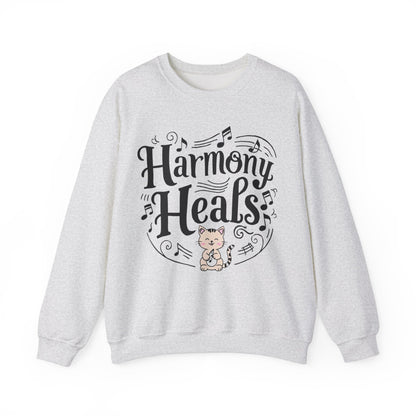 Harmony Heal Heavy Unisex Cotton Crewneck Sweatshirt