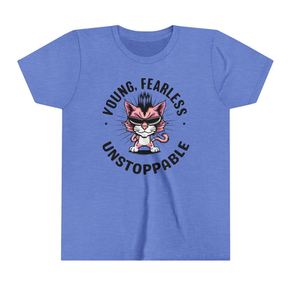 Young Fearless Unstoppable Youth Heavy Cotton T-Shirt