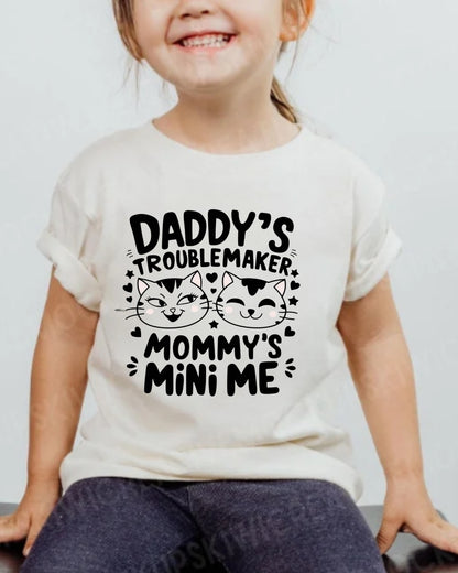 Daddy Little Troublemaker Infant Cotton T-Shirt