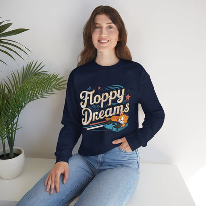 Floppy Dream Vintage Retro Video Game Ultra Cotton Crewneck Sweatshirt