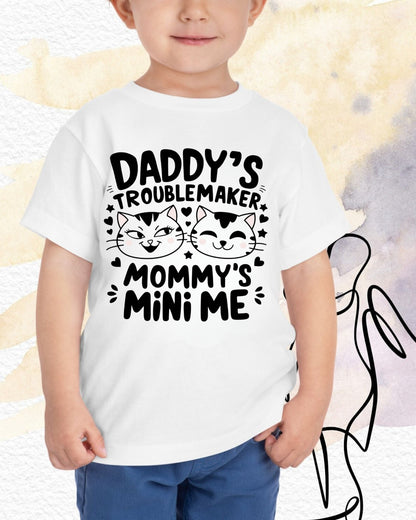 Daddy Little Troublemaker Infant Cotton T-Shirt