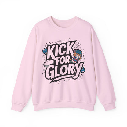 Kick For Glory Heavy Unisex Cotton Crewneck Sweatshirt