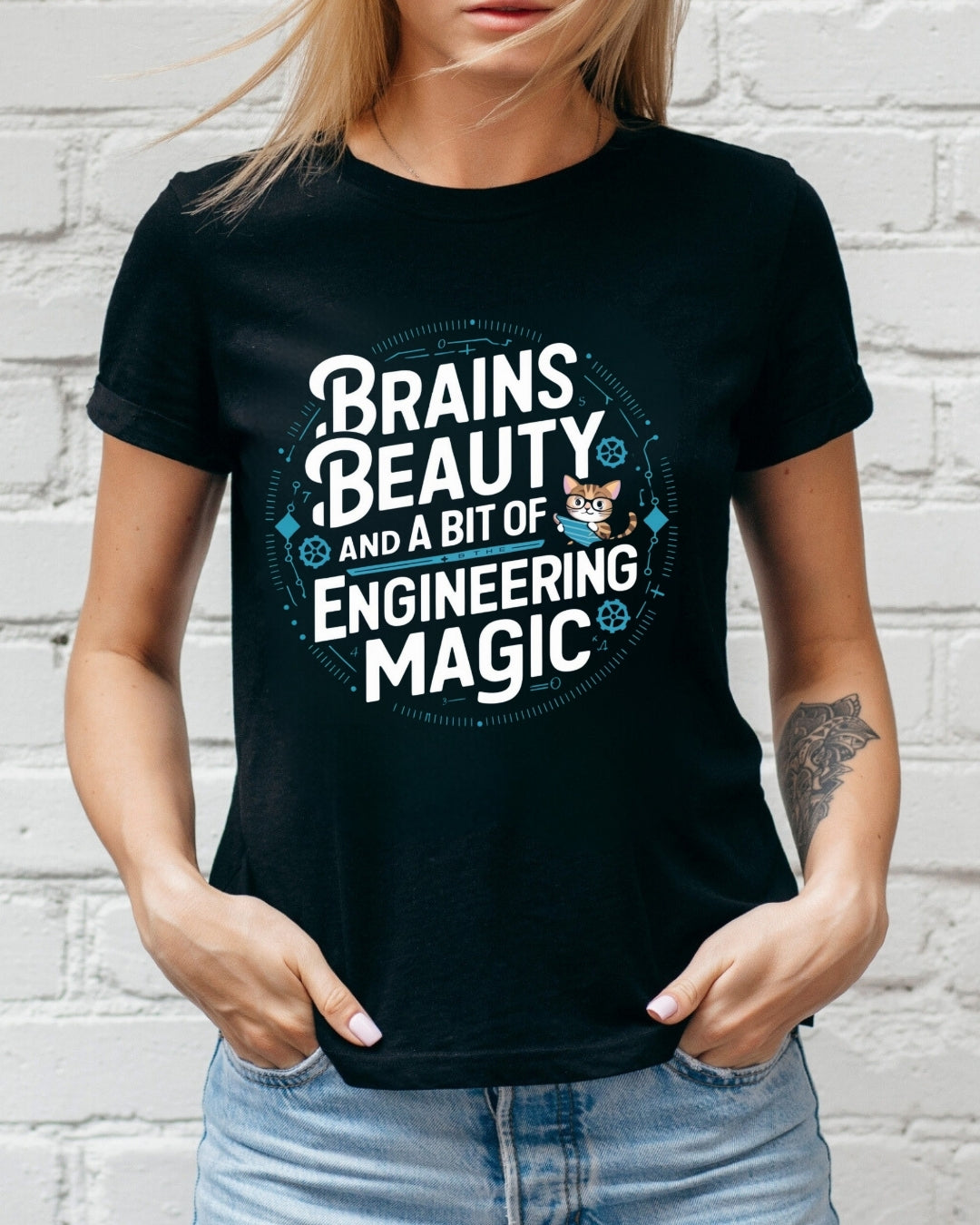 Brain Beauty & Bit of Engineering Magic Cotton Tee