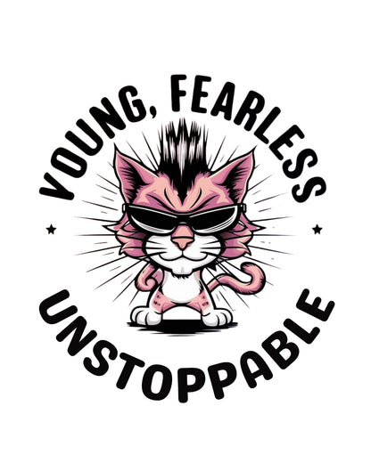 Young Fearless Unstoppable Youth Heavy Cotton T-Shirt