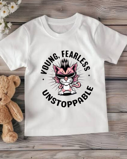 Young Fearless Unstoppable Youth Heavy Cotton T-Shirt