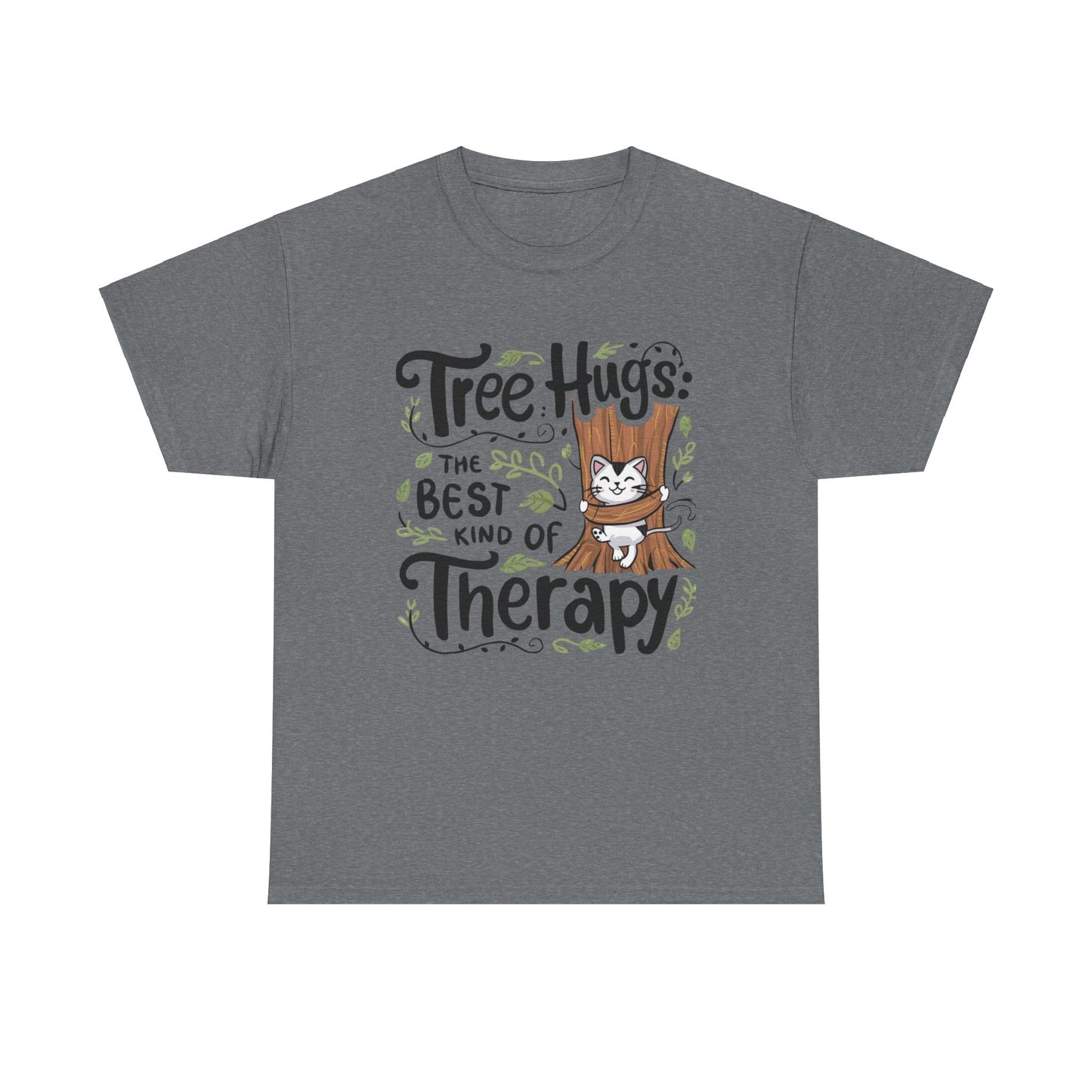 Tree Hugs Best Kind of Therapy  Cotton T-Shirts