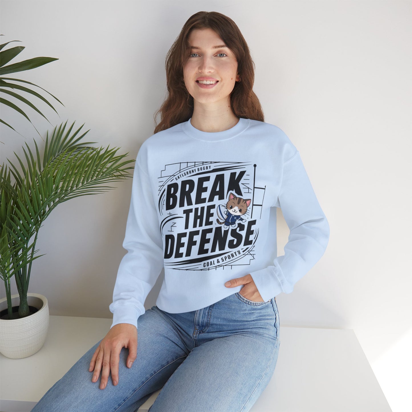 Break The Defence Ultra Cotton Crewneck Sweatshirts