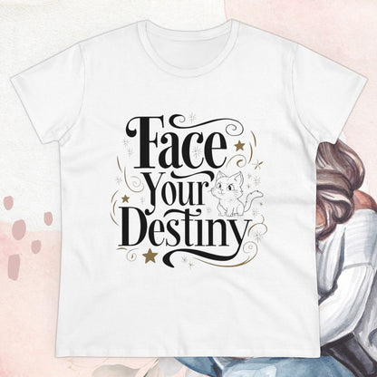 Face Your Destiny Women Cotton Tshirt