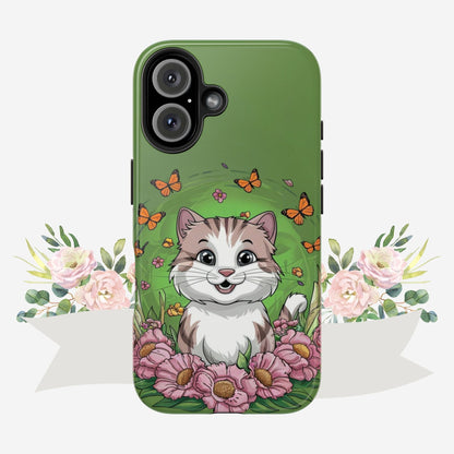 Green Mewsic Tough Case