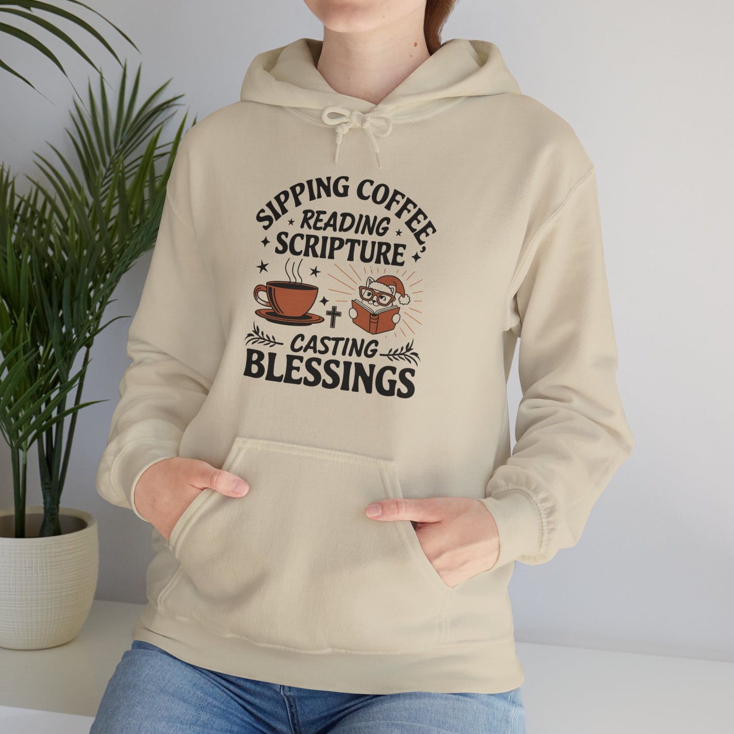 Serene Sip Serenity Cotton Hoodie