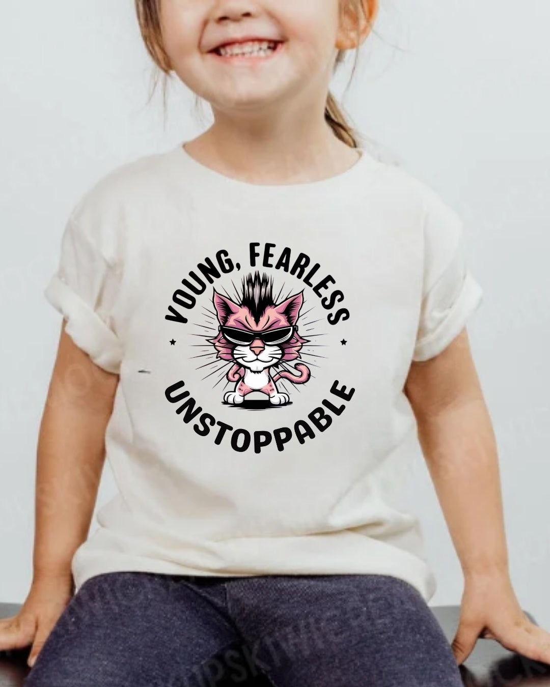 Young Fearless Unstoppable Youth Heavy Cotton T-Shirt