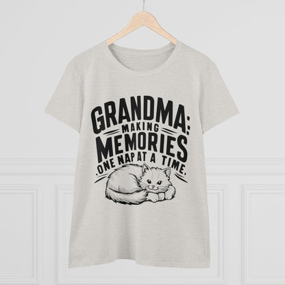 Grandpa Having Memory One Nap A Time  Women Cotton Tshirt