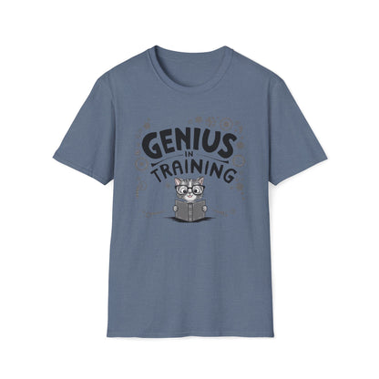 Men's Tees Genius In Training kitten Short Sleeves Casual Regular Fit Cotton Funny Cat T-Shirt