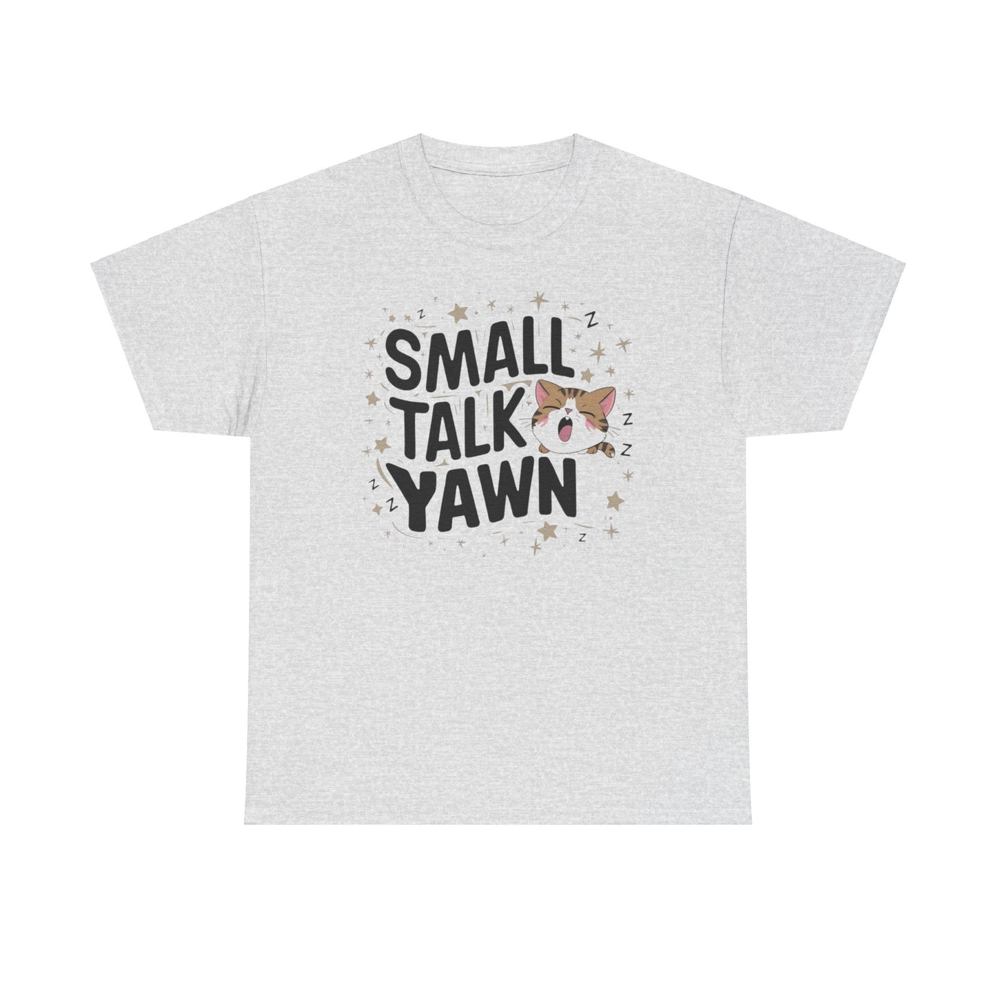 Small Talk Yawn Cotton Cat T-Shirt