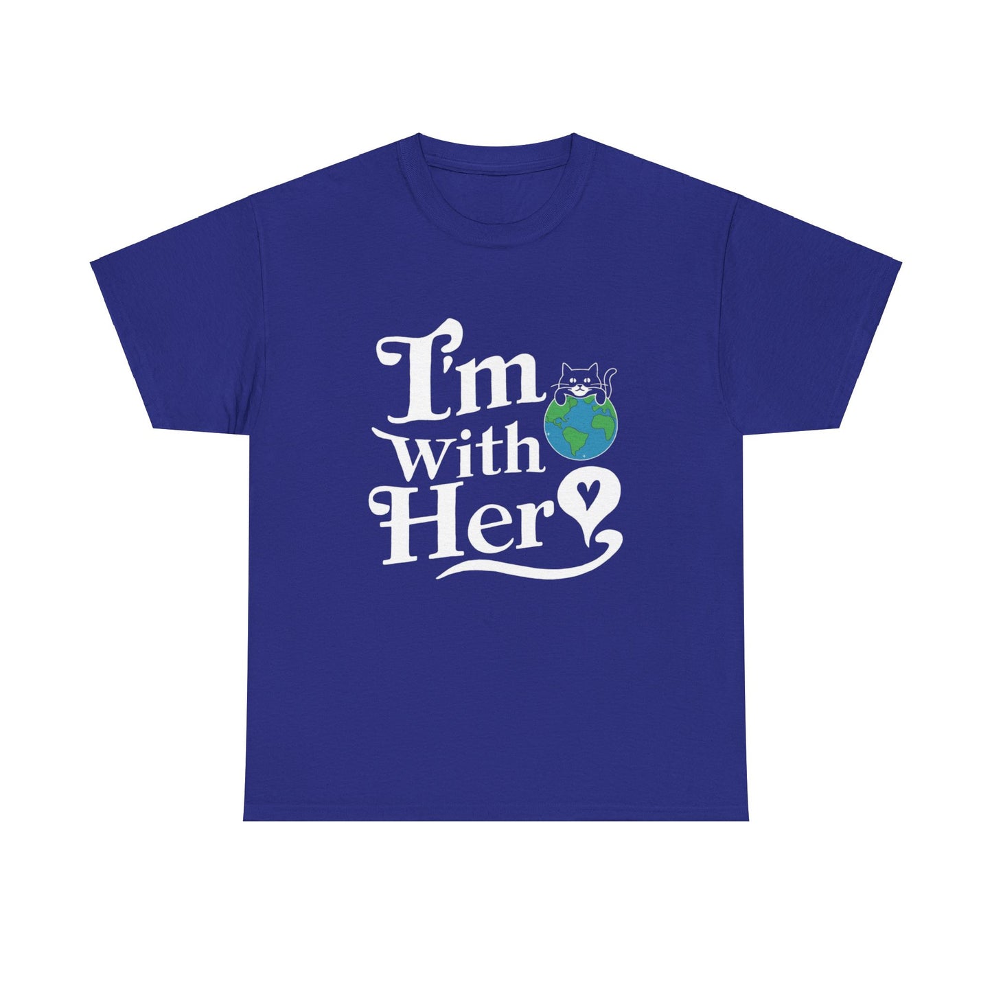 I am With Her Planet Earth Cotton T-Shirt