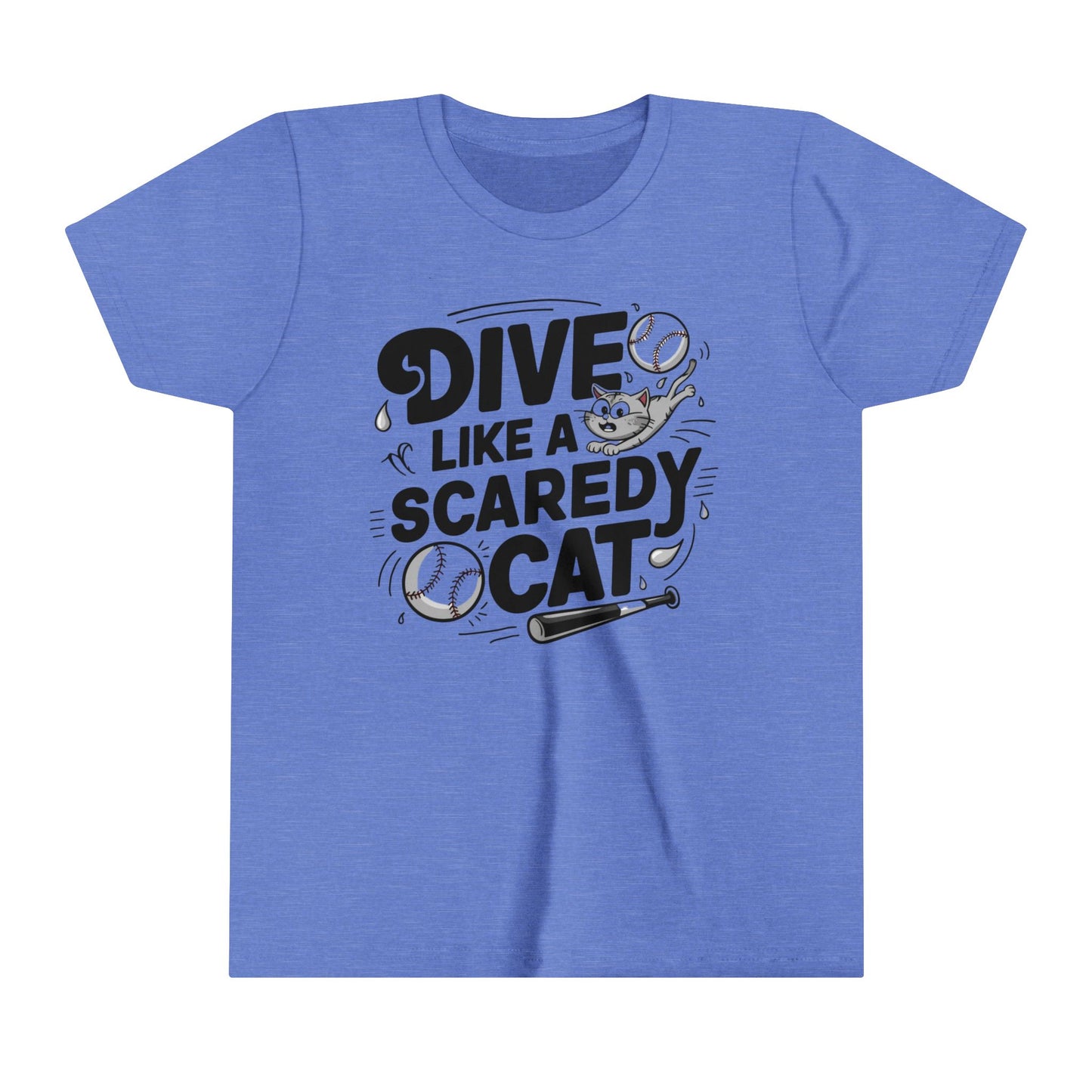 Dive Like Scaredy Cat Youth Heavy Cotton T-Shirt