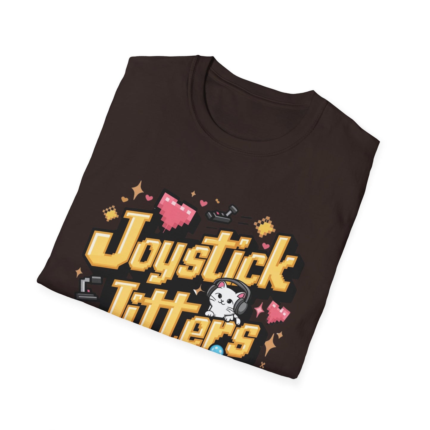 Joystick Jitters Cotton Crew Neck Men Tshirt