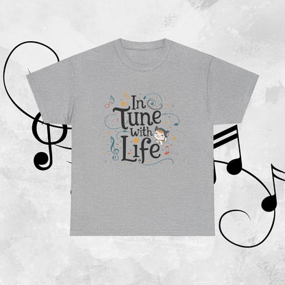 In Tune With Life Cotton T-Shirt