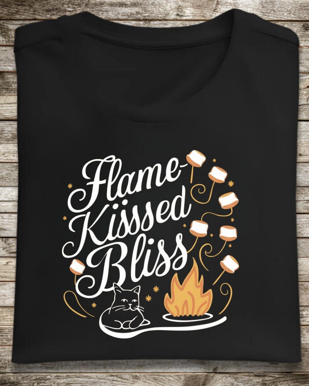 Flame Kiss Bliss Cotton Men Tshirt