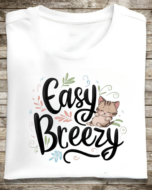 Easy Breezy Idiom Cotton T-Shirt