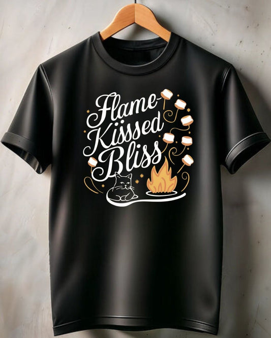 Flame Kiss Bliss Cotton Men Tshirt