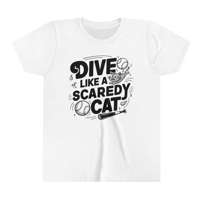 Dive Like Scaredy Cat Youth Heavy Cotton T-Shirt