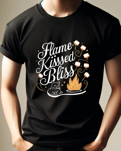 Flame Kiss Bliss Cotton Men Tshirt