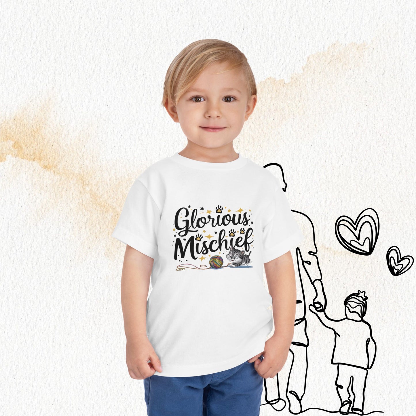 Glorious Mischief Toddler  Cotton T-Shirt