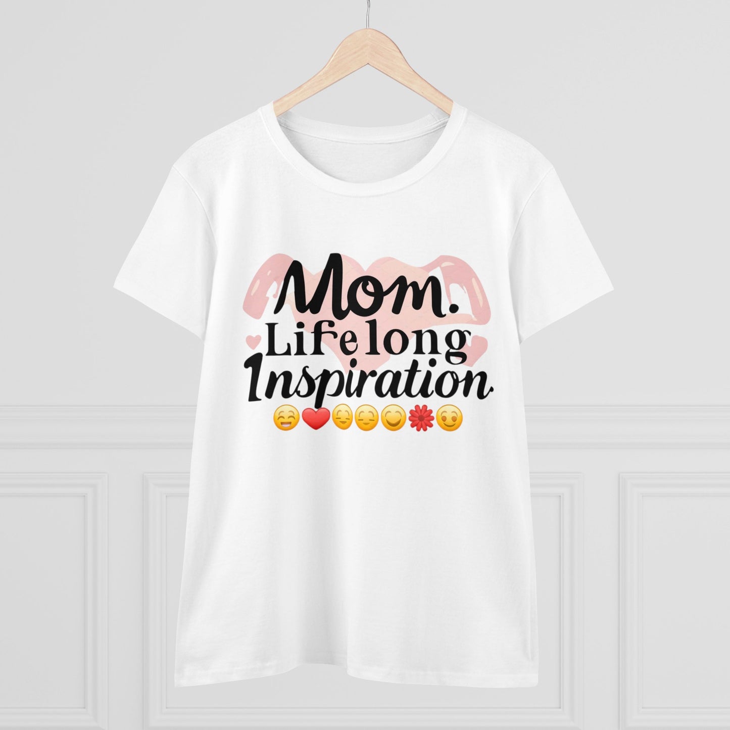 Mom Life Long Inspiration Women Cotton Tshirt