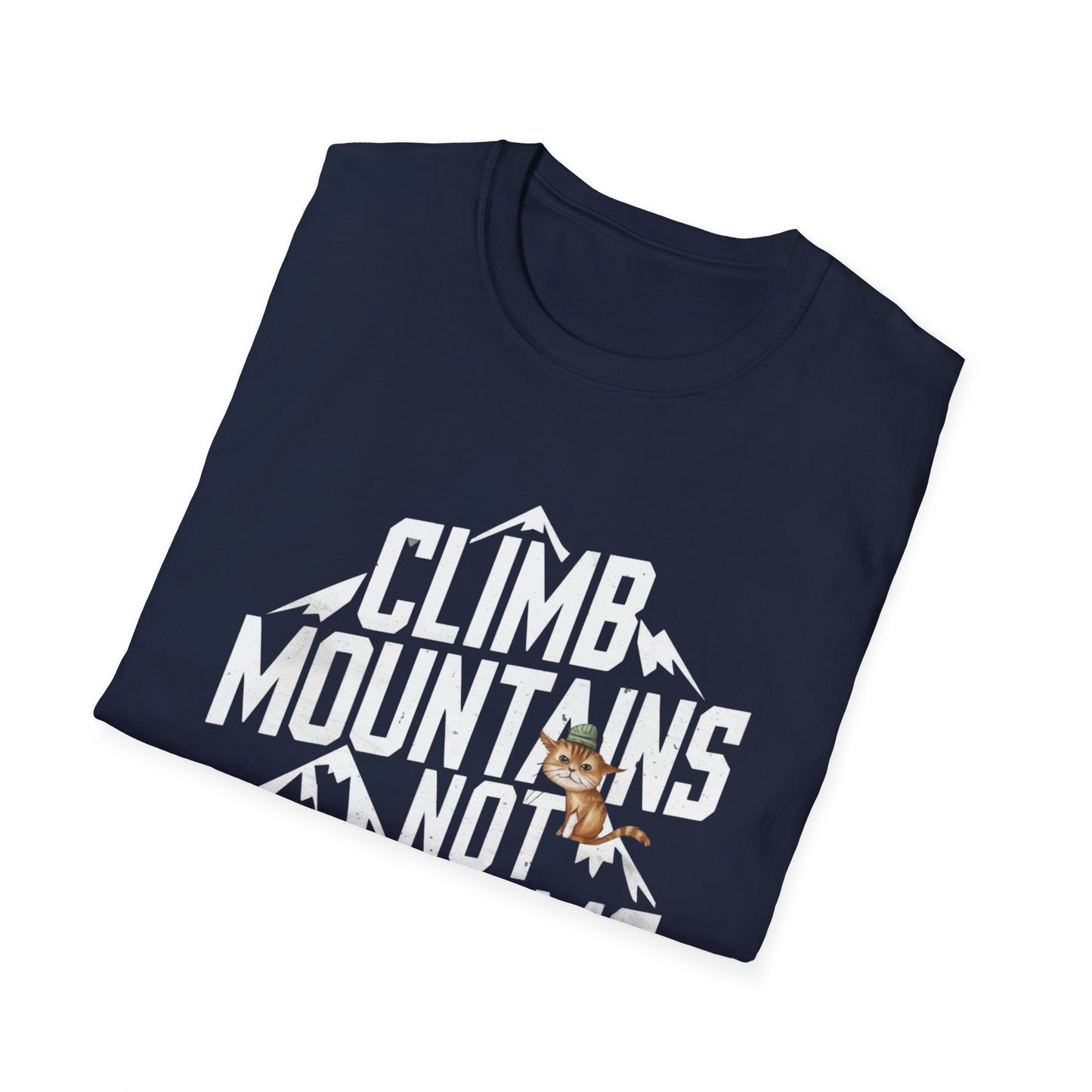 Climbing Mountain No Problem Cotton Men Tshirt