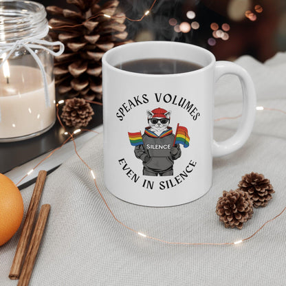 Billien Pride Purrs Printify 11oz Coffee Mugs Holiday Picks Home & Living Kitchen Mugs Sublimation Valentine's Day Valentine's Day Picks White base