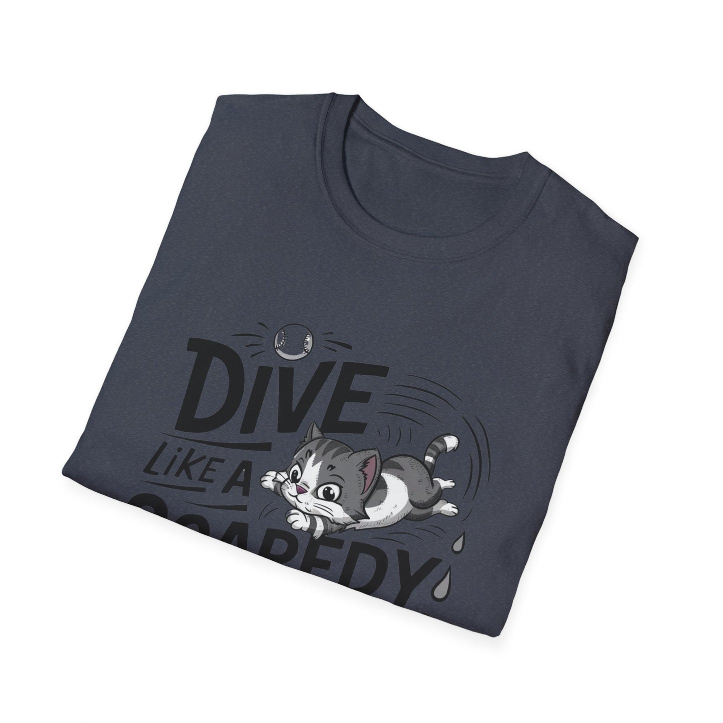 Dive Like Scaredy Cat Cotton Men Tshirt