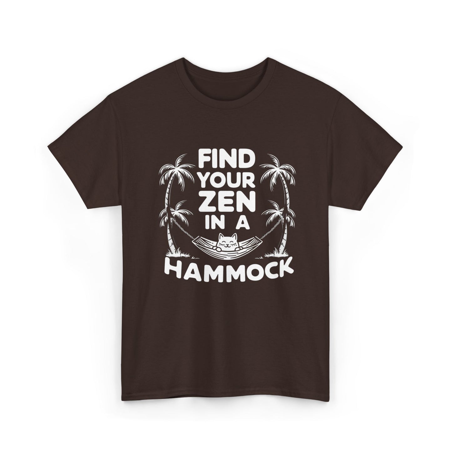 Funny Cat Find Your Zen In A Hammock Gift Men Kids Women Funny Cat tee