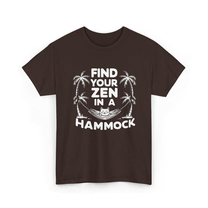 Funny Cat Find Your Zen In A Hammock Gift Men Kids Women Funny Cat tee