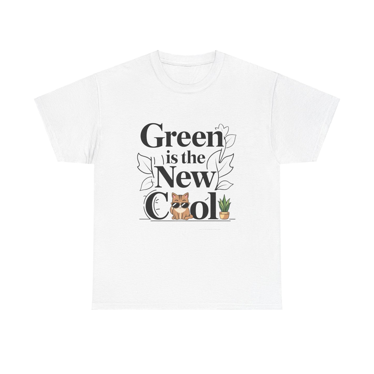 Green Is The New Cool Cotton Tshirt