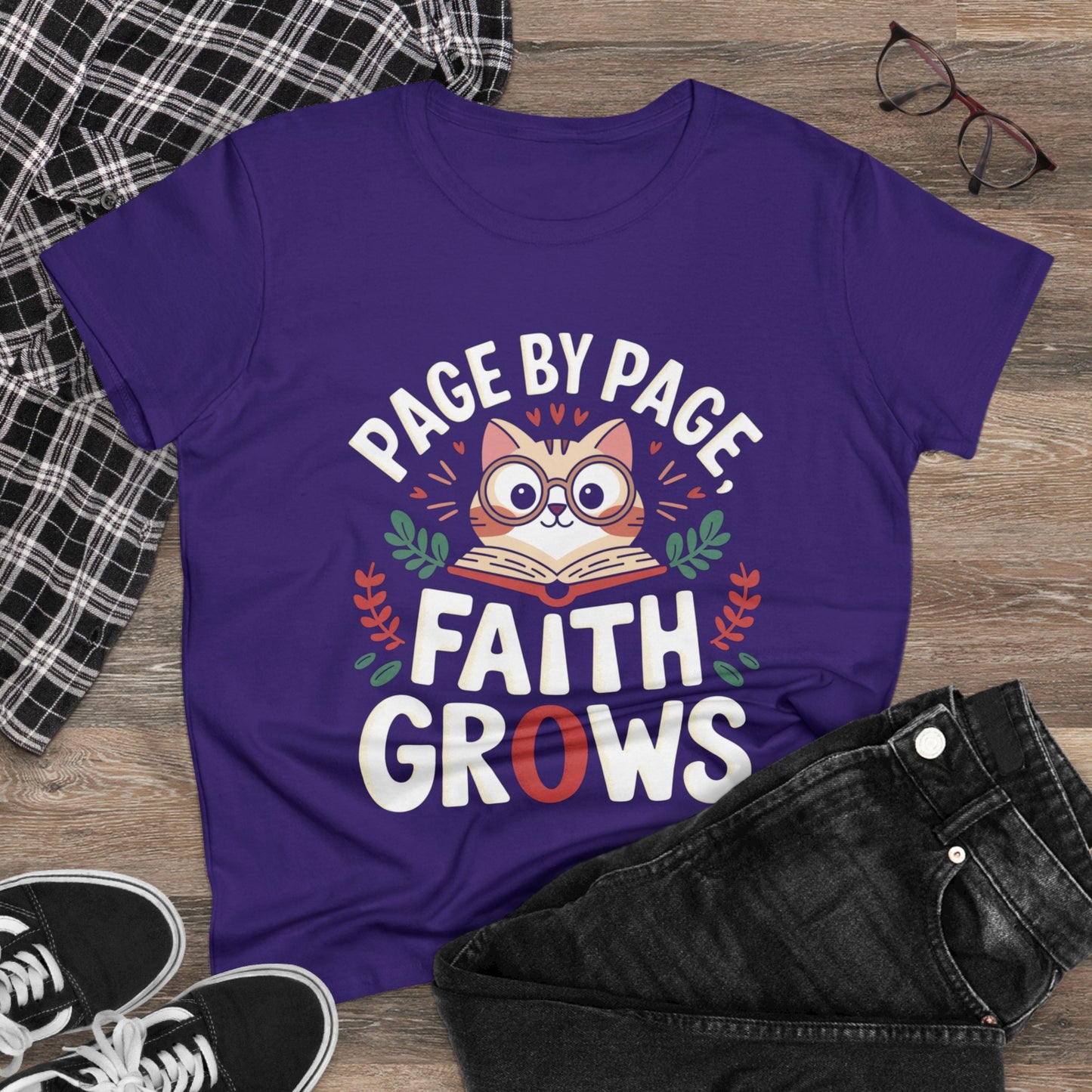 Faithful Threads Women Cotton Tshirt