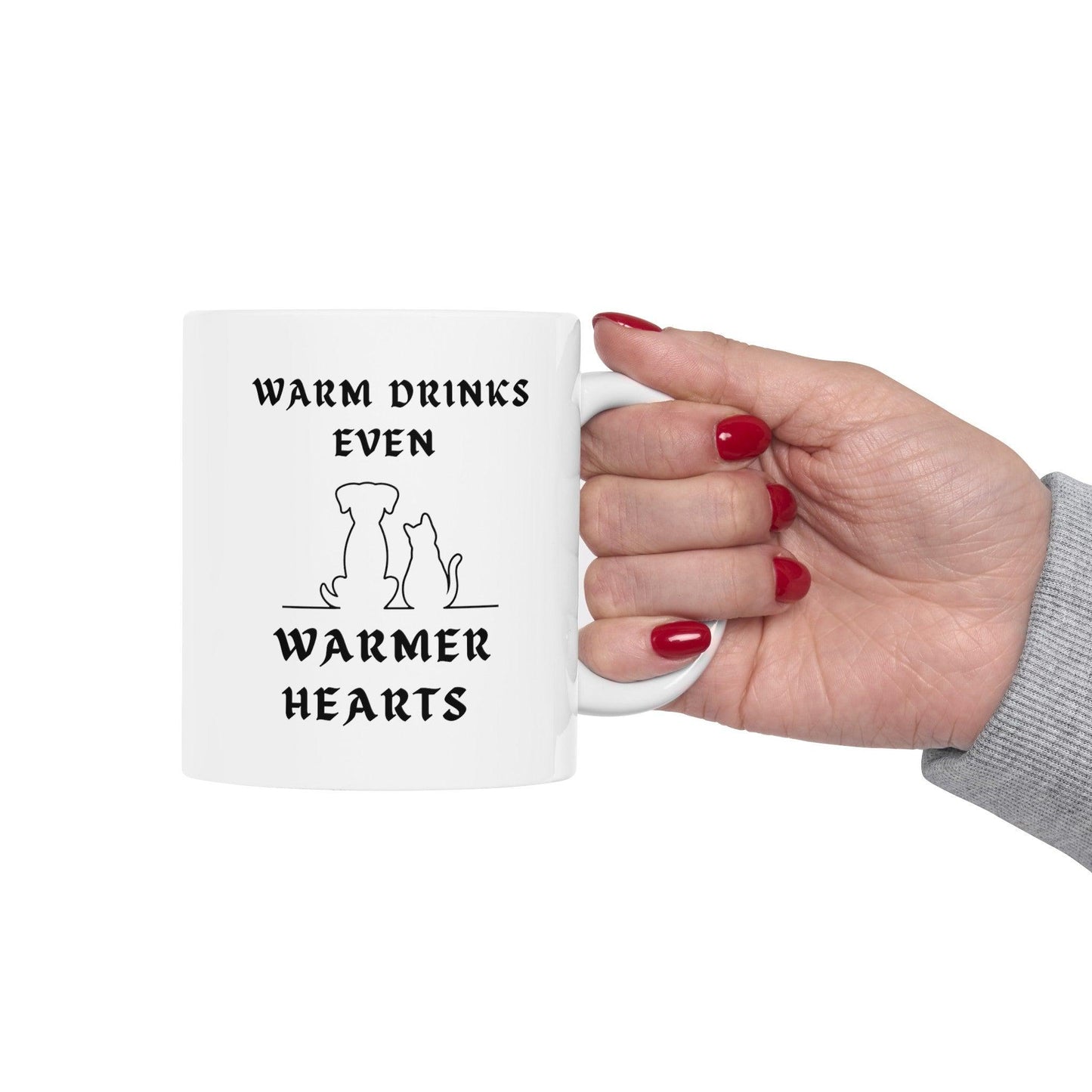 Billien Whisker Warmer Printify 11oz Coffee Mugs Holiday Picks Home & Living Kitchen Mugs Sublimation Valentine's Day Valentine's Day Picks White base