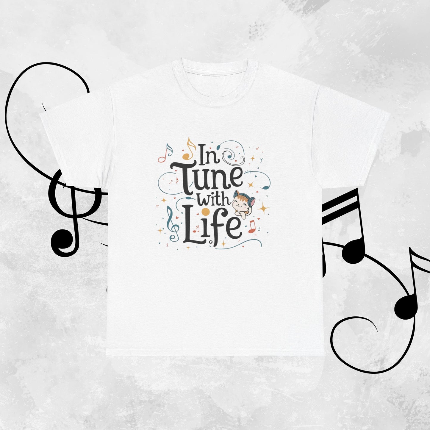 In Tune With Life Cotton T-Shirt