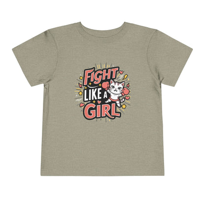 Fight Like Girl Toddler Cotton T-Shirts