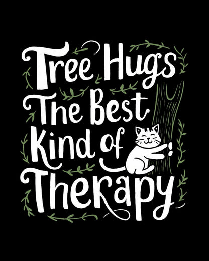 Tree Hug Best Kind of Therapy Cotton T-Shirt