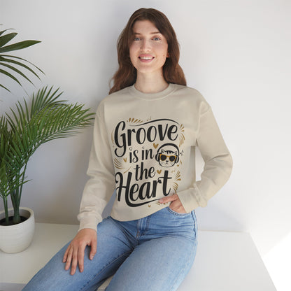 Groove In The Heart Ultra Cotton Crewneck Sweatshirt