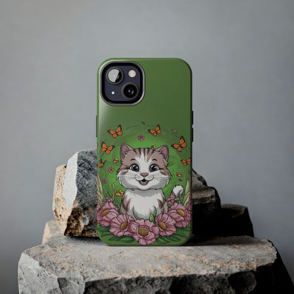 Green Mewsic Tough Case