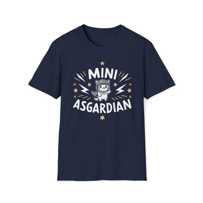 Men's Tee Mini Asgardian kitten Short Sleeves Casual Regular Fit Cotton Crew Neck Funny Cat T-Shirt