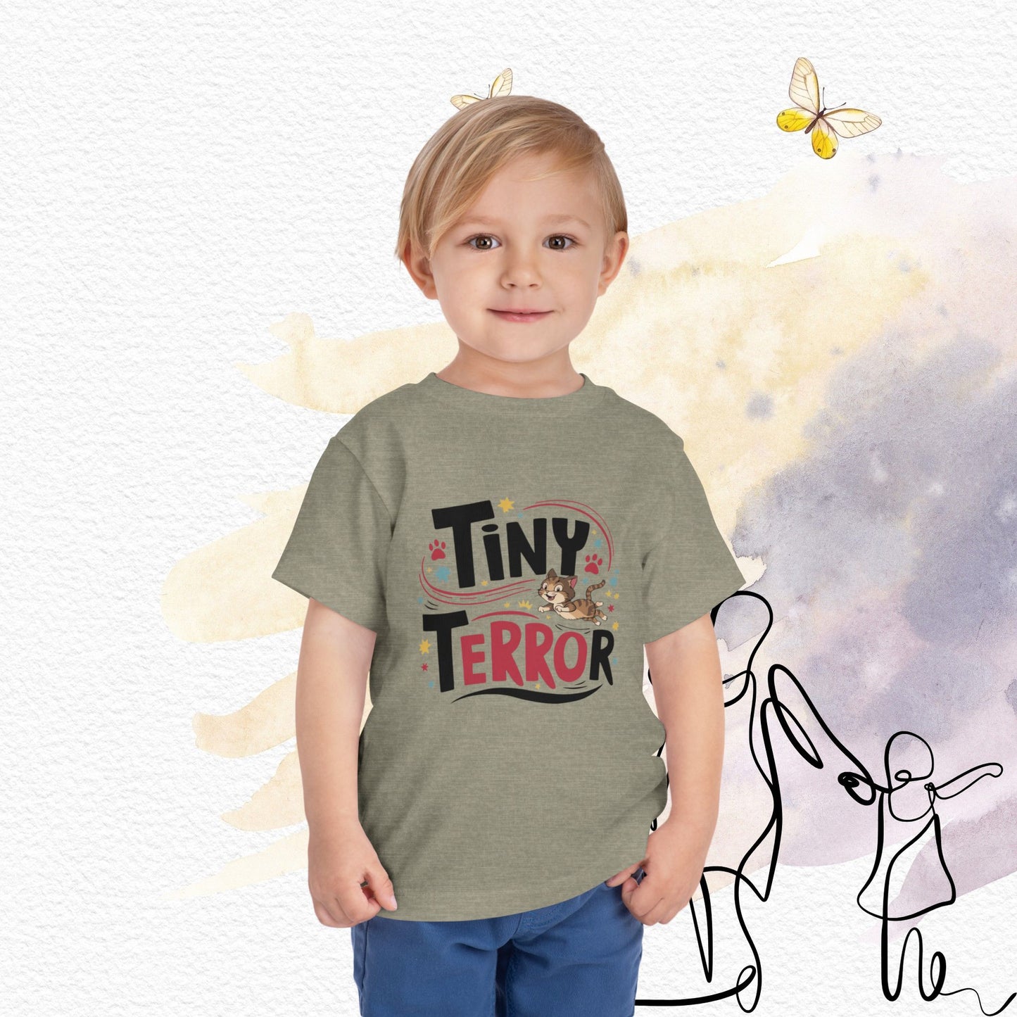 Tiny Terror Toddler Cotton Kids T-Shirts