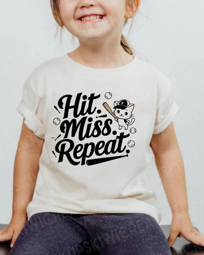 Hit Miss Repeat Youth Heavy Cotton T-Shirt